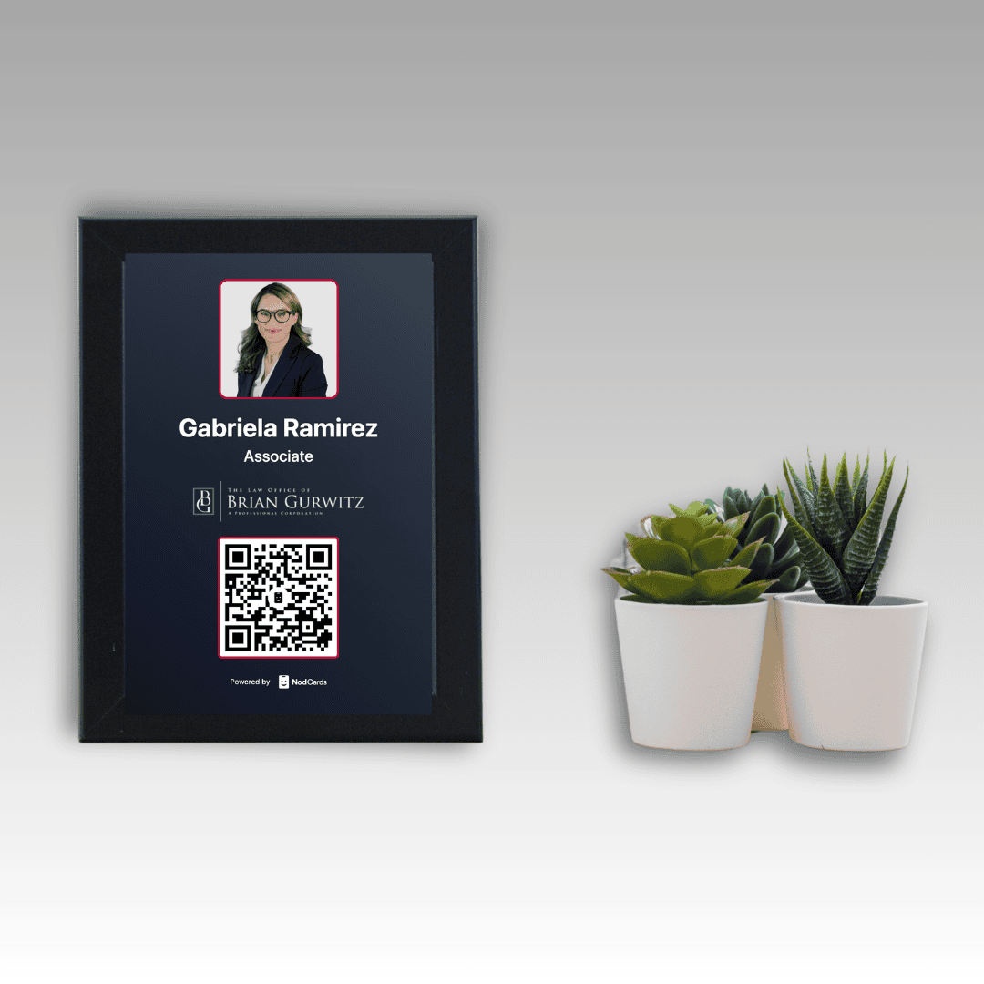 Digital business cards with QR codes for law firms