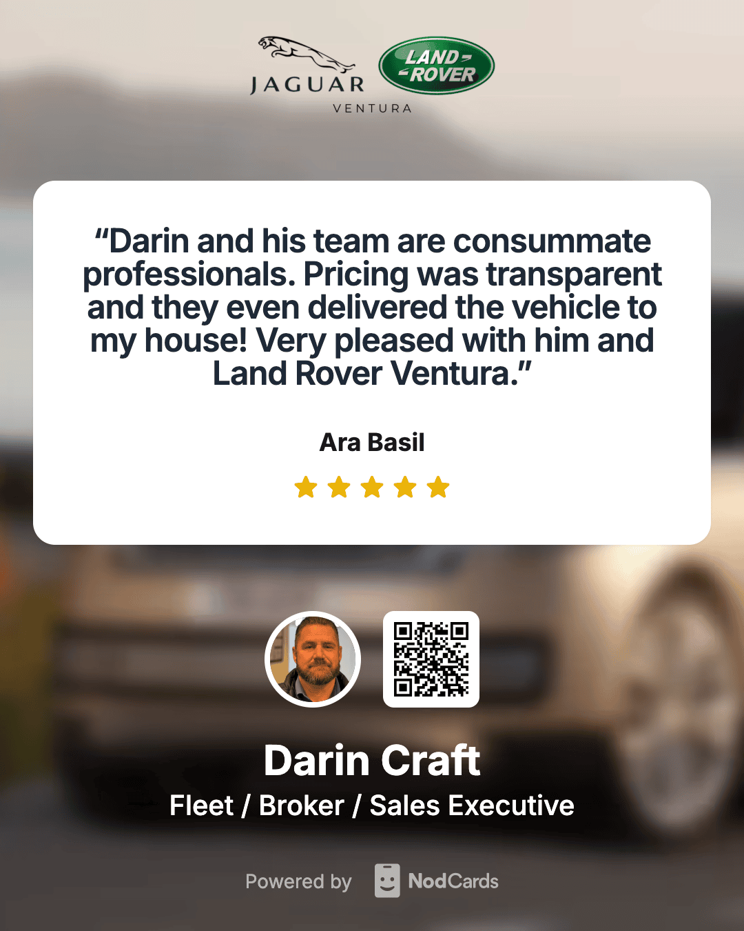 Share Google reviews on social media with NodCards