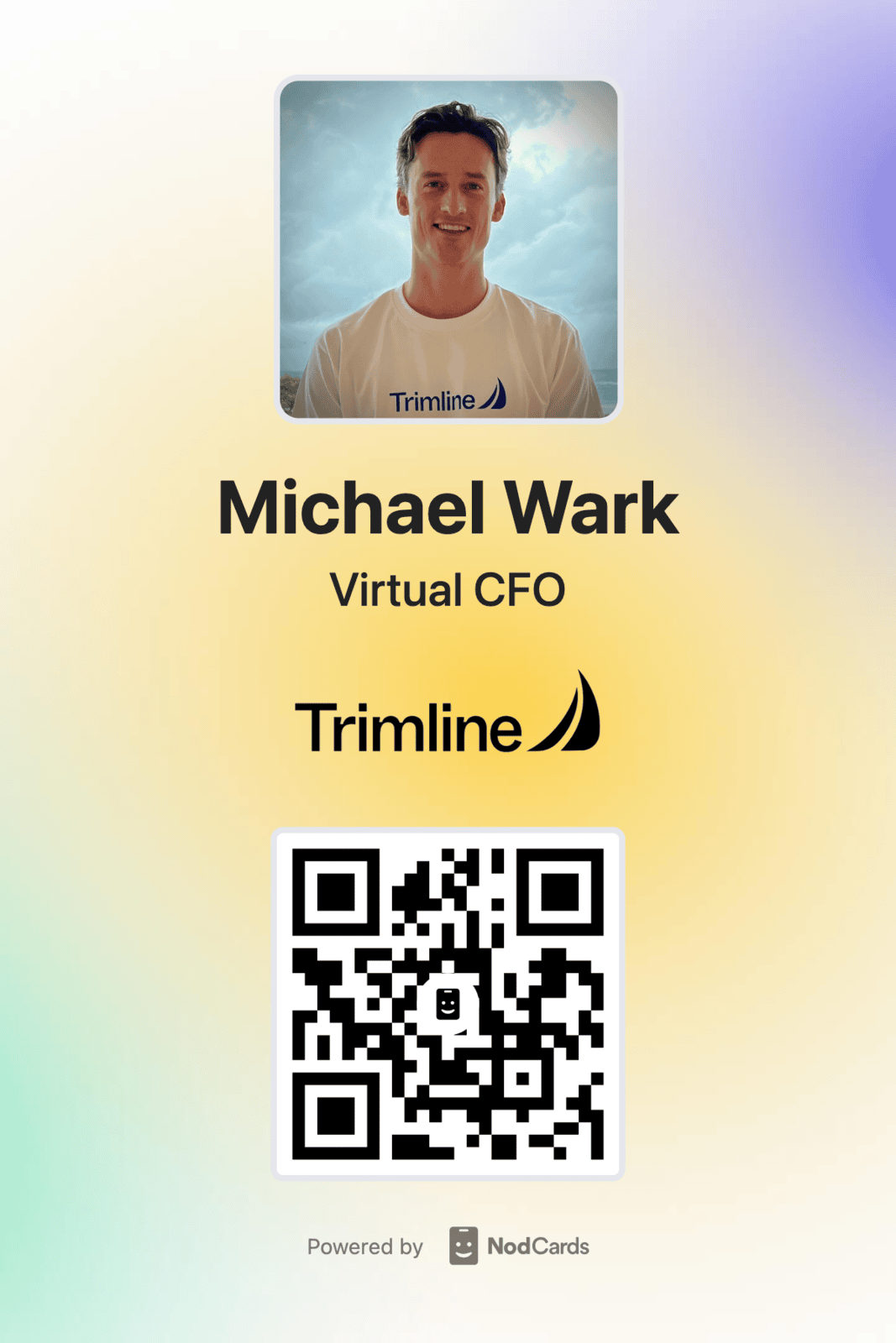 Professional Accounting Office Desktop Sign with QR Code